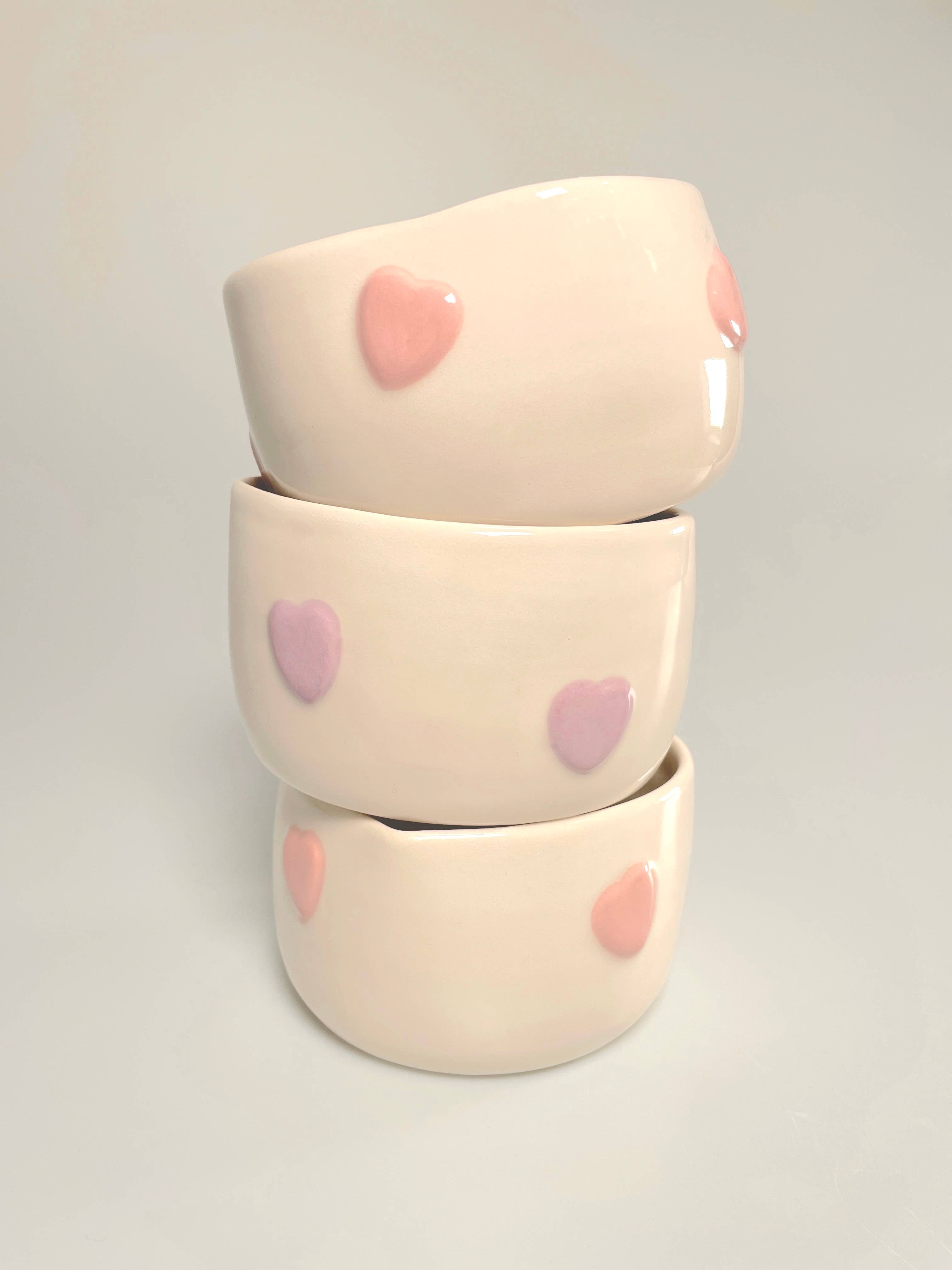 Pipa and Happy - Wholesale Coffee Mug - Bowl Heart - Handmade ceramic bowl 350ml2
