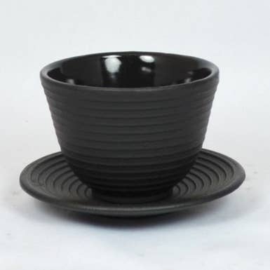 Jern kop 0,15 l rund sort for engroshandel hos Ja-Unendlich