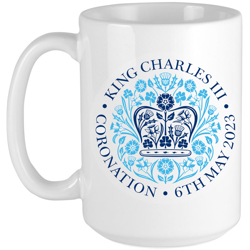 Jojoes Print and Design Limited – wholesale Coffee mug – Kings Coronation, 15oz ceramic mug1