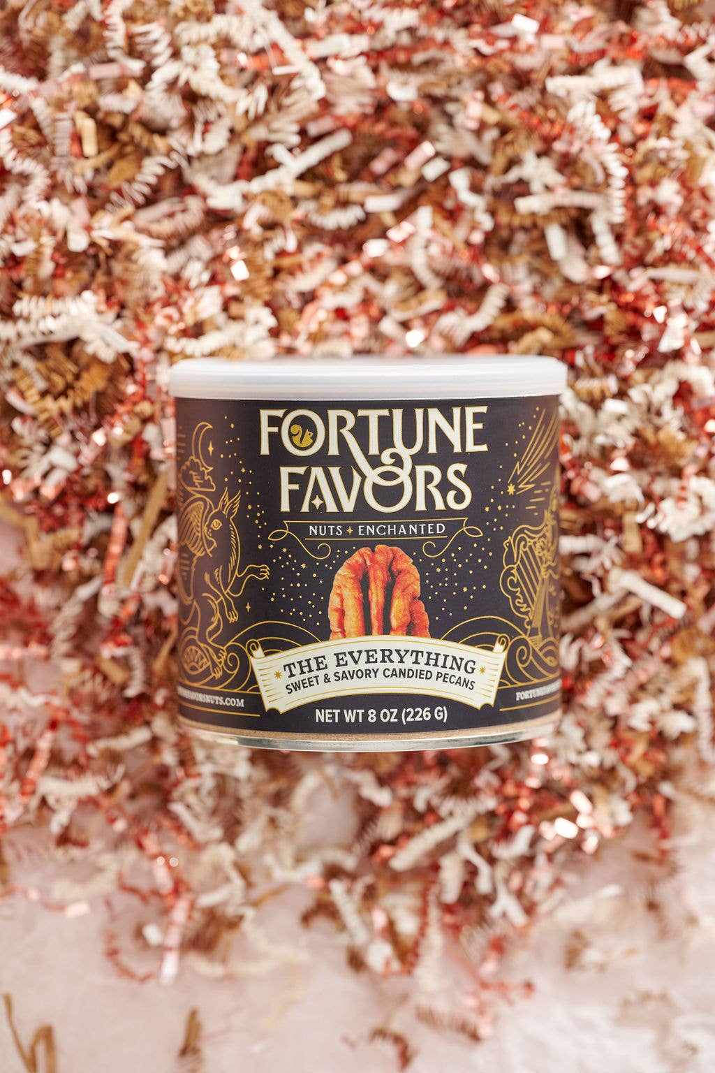 Fortune Favors - Wholesale Nuts - 8oz Fortune Favors The Everything Candied Pecans3