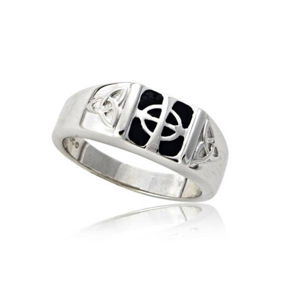 Men's Celtic Cross Signet Ring for wholesale by The Irish Jewelry Company