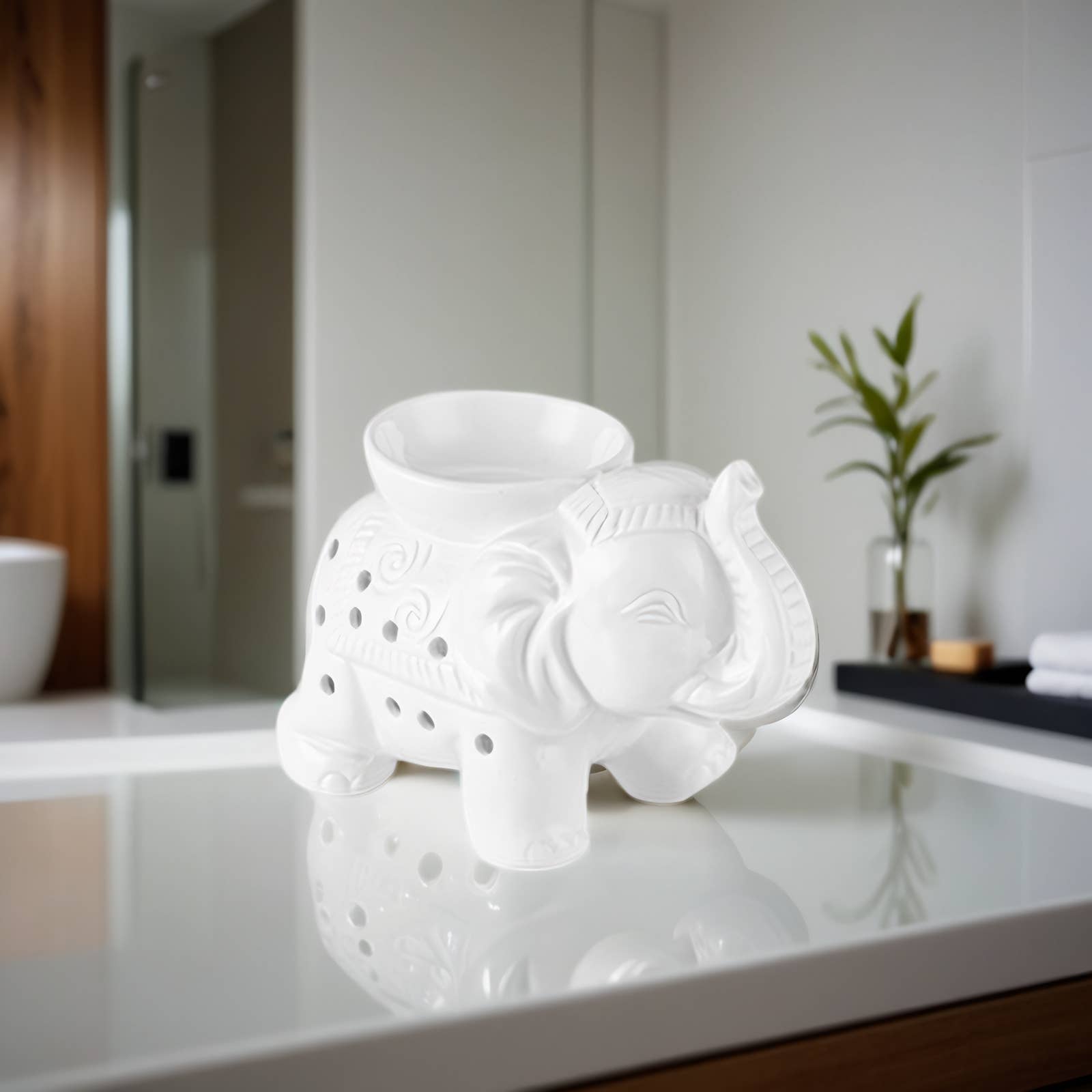 Zen'Arôme - Wholesale Oil Warmer - Tandor white ceramic wax warmer for scented melts13