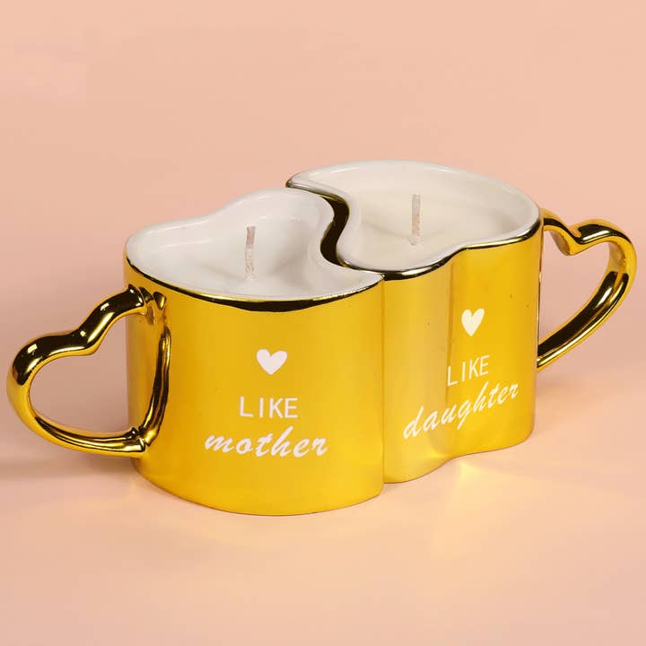 2 Diamond Mother/Daughter Reusable Coffee Mugs for wholesale by ForeverWick Candle Co