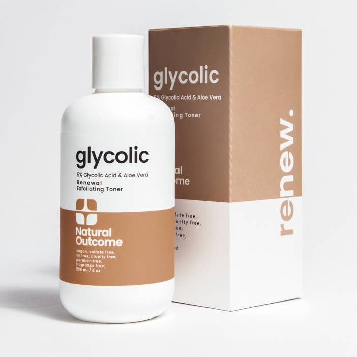 Tonifiant à l'acide glycolique - Renewal pour la vente par Natural Outcome Skincare