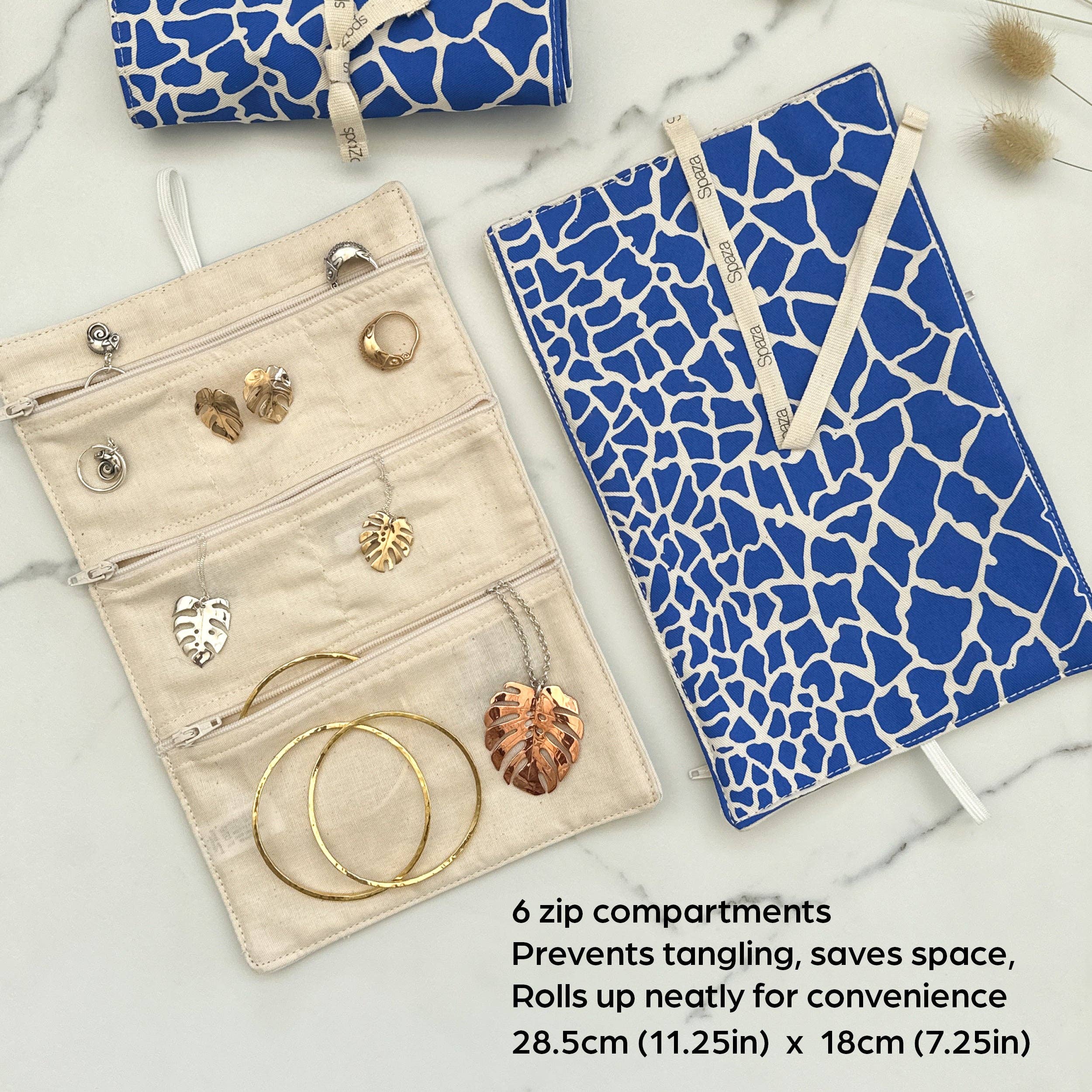 spaZa - Wholesale Jewelry Box/Organizer - Jewelry Roll Travel Case | jewelry organiser ladies gift for3