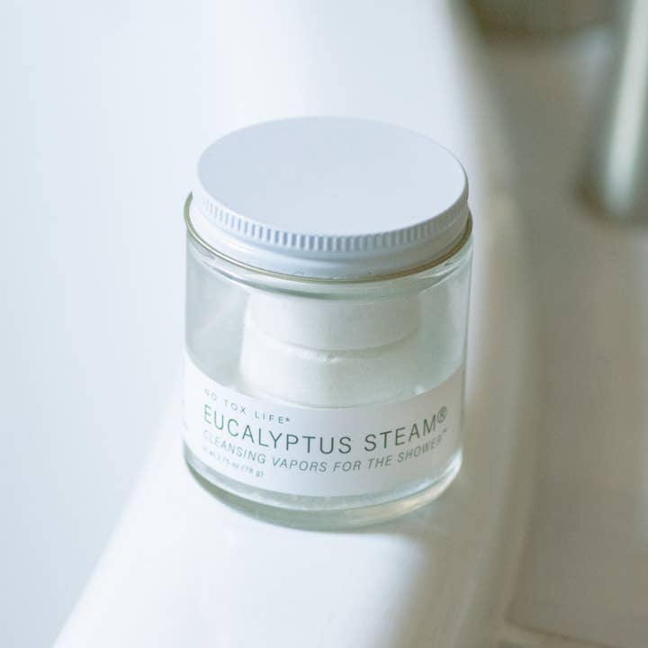 No Tox Life - Wholesale Aromatherapy Inhaler - EUCALYPTUS STEAM® Cleansing Vapors for the Shower® Mini Jar - No Tox Life