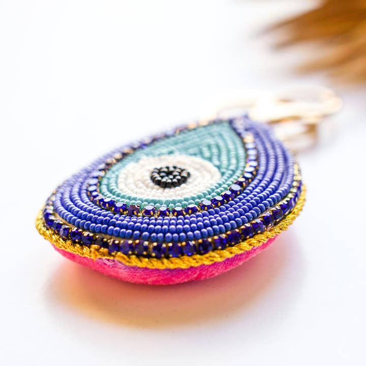 Bali Queen - Wholesale Keychain - Women's - Evil Eye Teardrop Keychain1