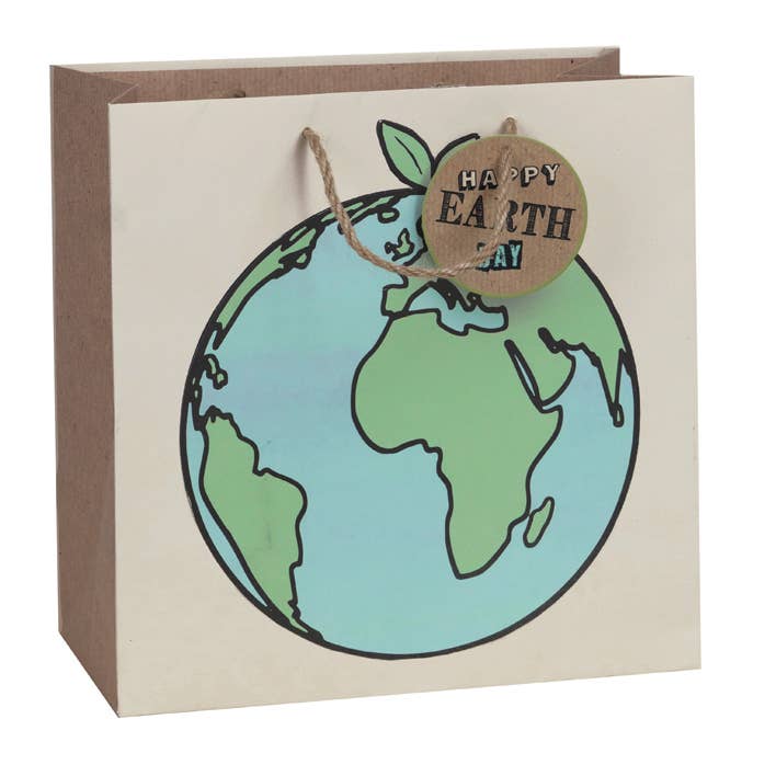 The Unique Paper Company - Wholesale Gift Bag - Eco-friendly Happy Earth Gift Bags FSCâ„¢ Sustainably Sourced
