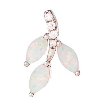 Pendentif opale et oxyde de zirconium, argent 925, 1,5 cm pour la vente par OPALOOK France