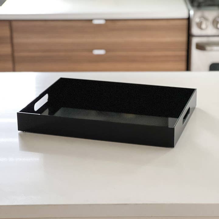 Boker-Tov Shalom - Wholesale Serving Tray - Elegant Lucite Tray4