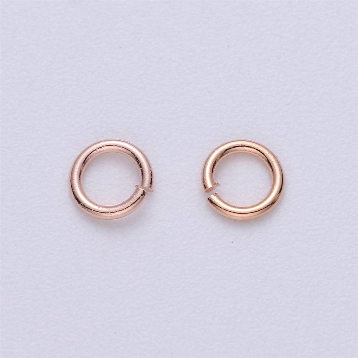 Aim Eternal - Wholesale Craft Supplies - Open Jump Ring Real Gold Plated Jump Ring 4mm, 7mm with 20 gauge / 0.8mm thickness for Jewelry Supply Component 10gram SP-1580 SP-1581 SP-1592 SP-15932