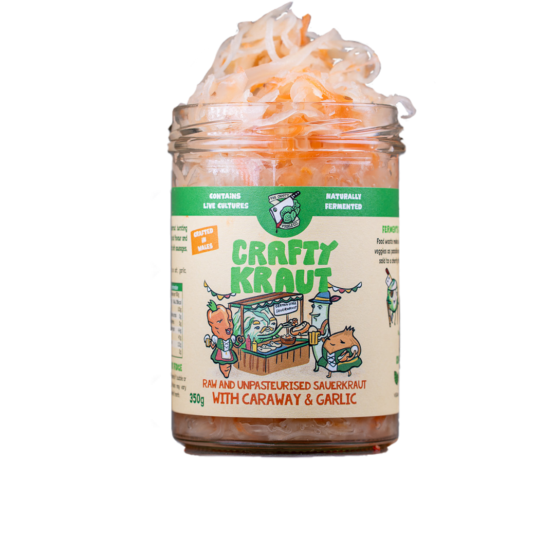 The Crafty Pickle Co. – wholesale Pickled vegetables – Mixed Case of Sauerkraut and Kimchi2