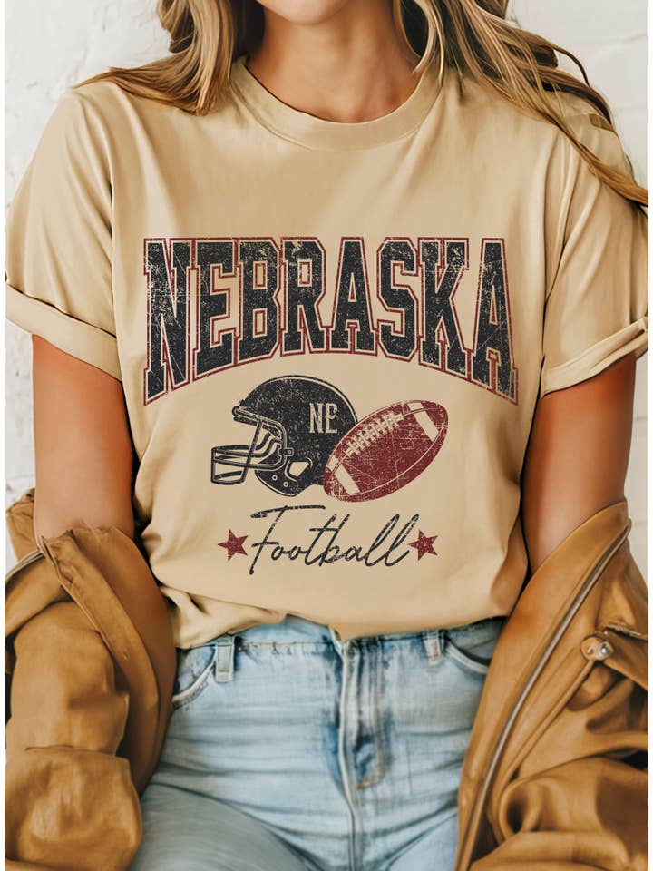 Rustee Clothing - Wholesale Screen Printed T-Shirt - Women's - NEBRASKA GRAPHIC TSHIRTS4