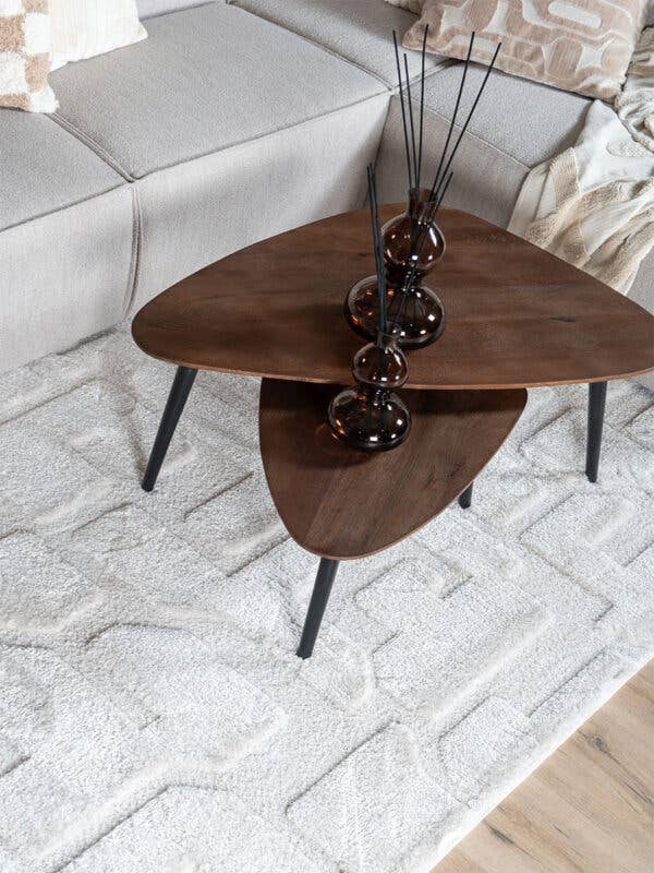 Home67 - Wholesale Coffee Table - Jamal Coffee Table — Espresso Mango Wood — Set of 21