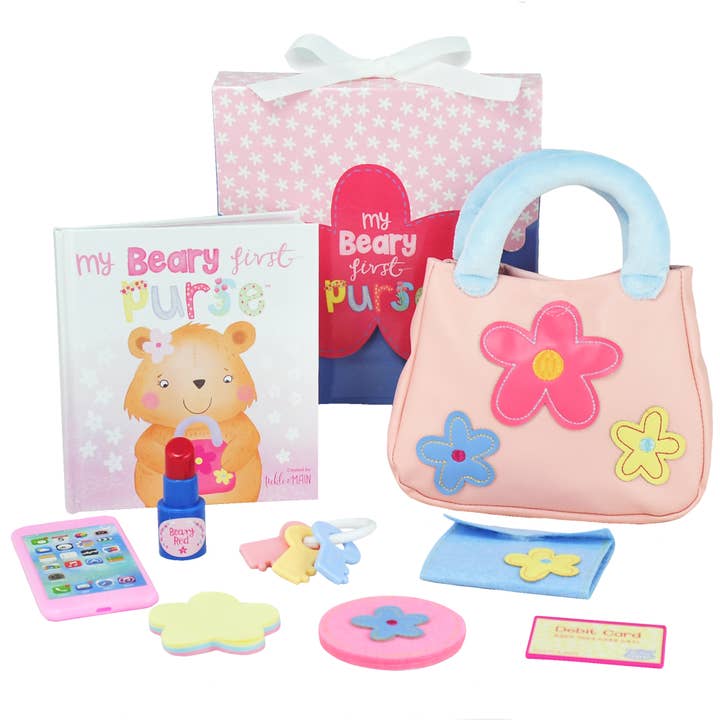 My Beary First Purse 9 Piece Gift Set w/ Book and much more for wholesale by Bearington Collection