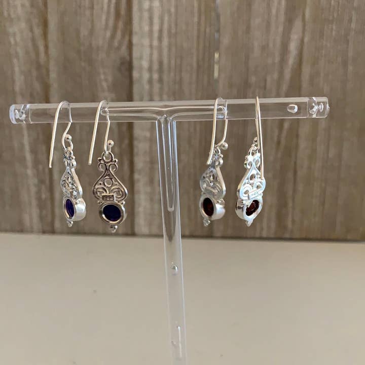 Keystone Crystals - Wholesale Dangle Earrings - Gemstone Sterling Silver Earrings19