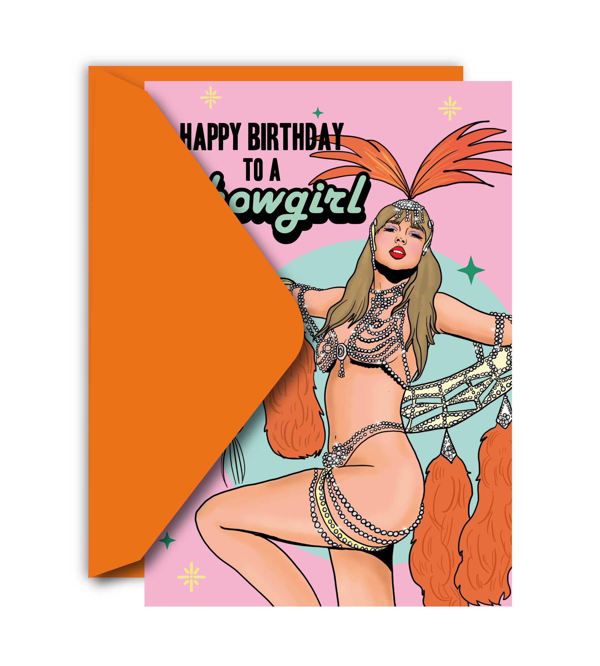 Studio Soph (We Pay Your Import Fees - We Ship DDP) - Wholesale Birthday Card - Happy Birthday To A Showgirl Greeting Card1