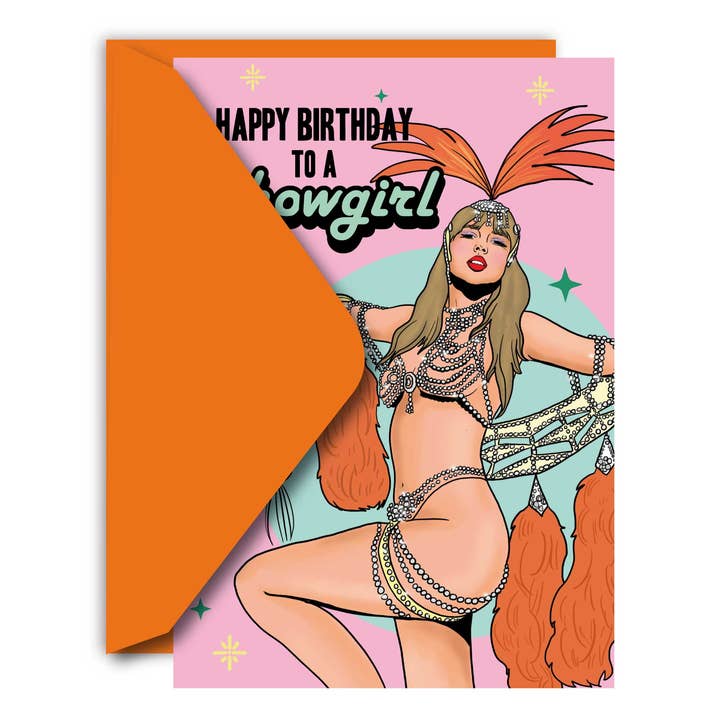 Studio Soph (We Pay Your Import Fees - We Ship DDP) - Wholesale Birthday Card - Happy Birthday To A Showgirl Greeting Card1