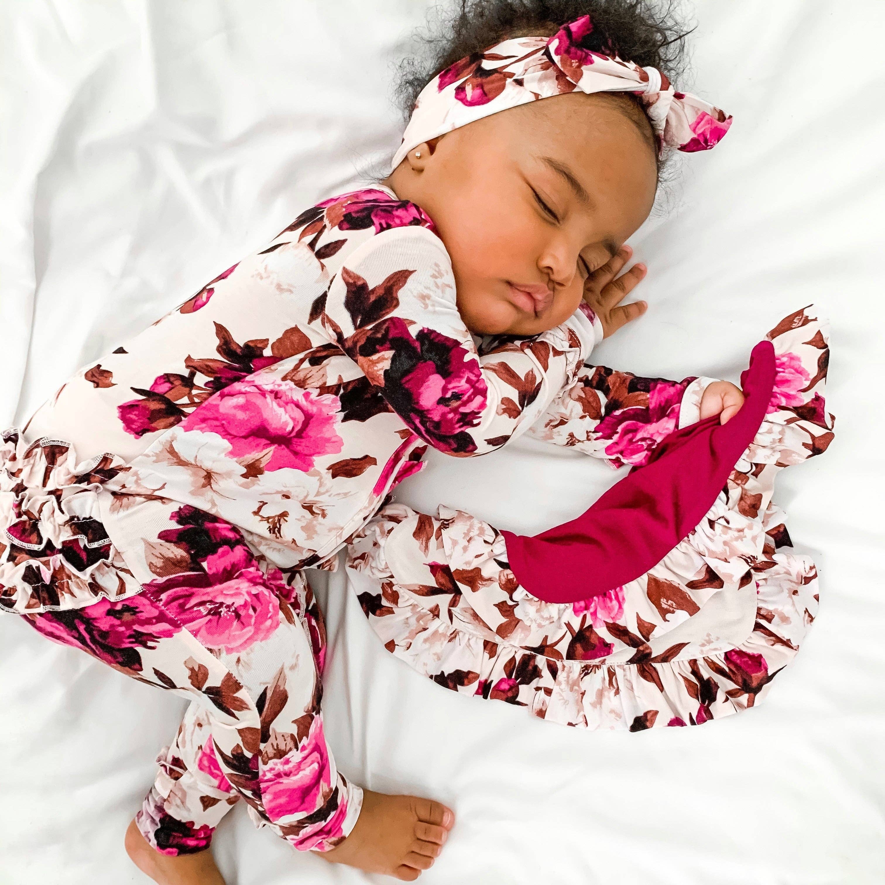 Gigi and Max - Wholesale Fashion Headband - Baby - Norah Floral Topknot Headband Bamboo Baby Hair Accessory 4