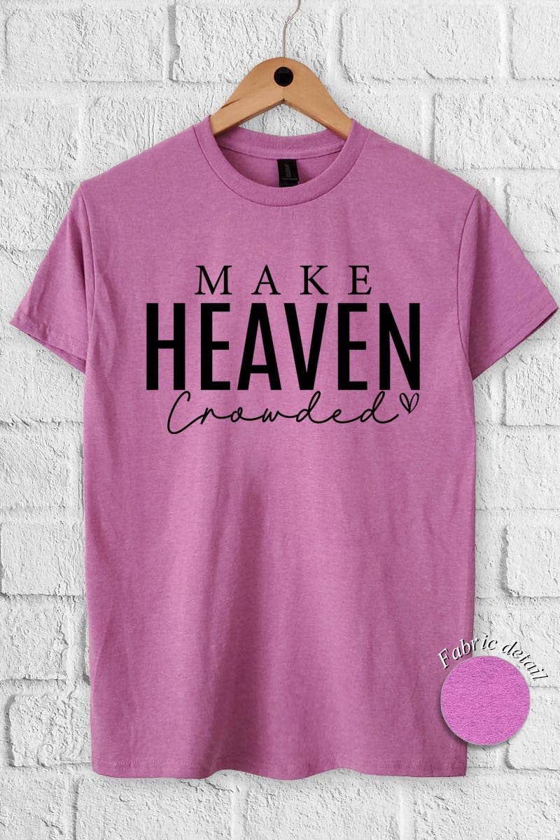 COLORBEAR - Wholesale T-Shirt (Graphic) - Women's - Make Heaven Crowded Graphic Heavy Cotton Tee2