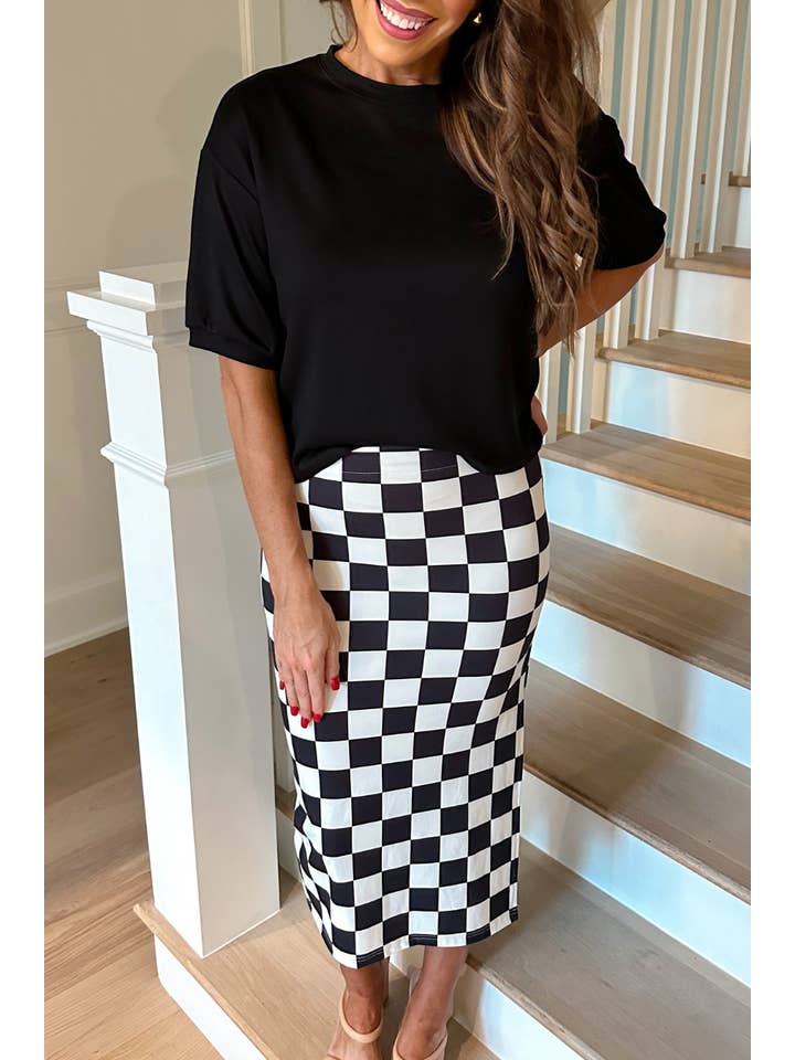 Casual Upgrade Half Sleeve Luxe Top- Black for wholesale on Faire3