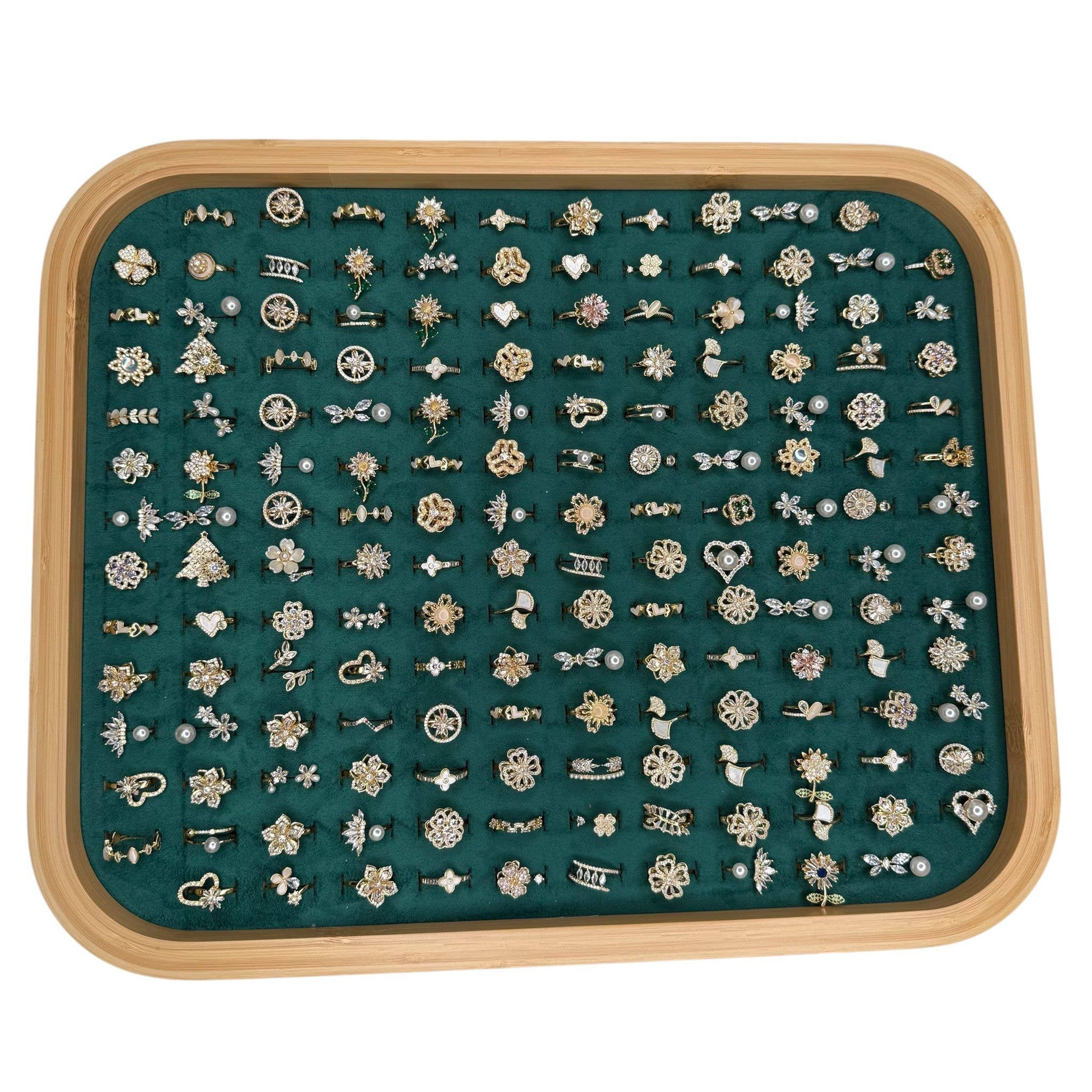 Loli - Vente Supports et présentoirs à bijoux - Ensemble de 164 pièces. Présentoirs de bagues réglables - 10 options de set4