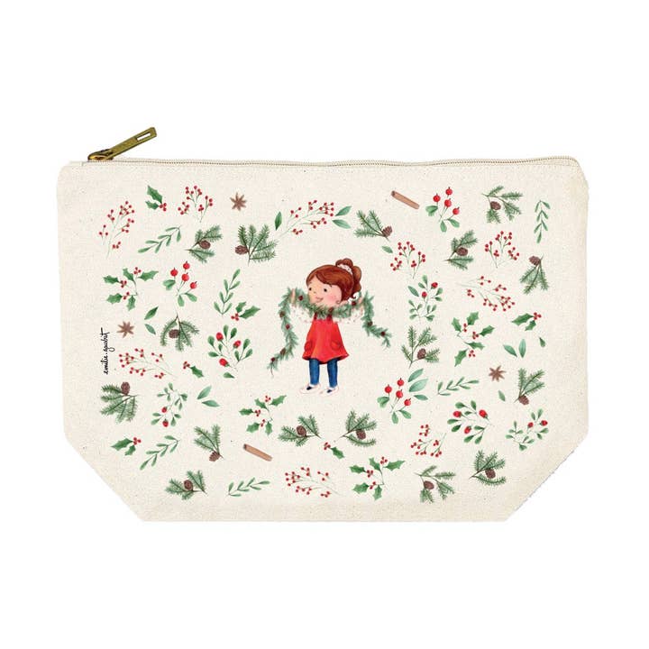 Estuche rectangular GM (28x20 cm) - Belle nuit de Noël para venta al por mayor de Hirondelle & Cie