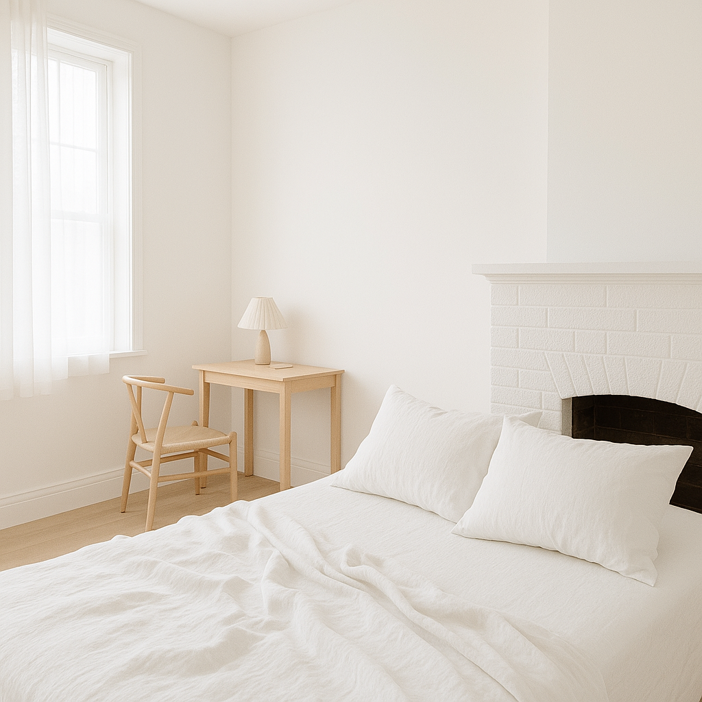 Q VITA - Wholesale Sheet Set - 20% French Linen 80% Tencel Sheet Set (4 pcs) - Oatmeal6