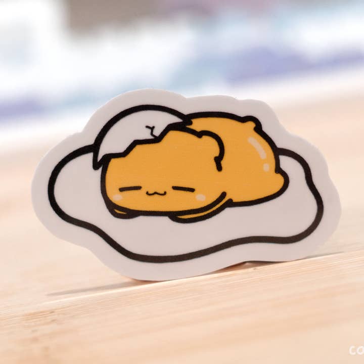 Egg Beary vinyl sticker for wholesale by Cafe De Yume