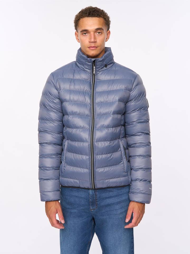 Shemmy Two Steppjacke Denimblau für den Großhandel von Duck and Cover