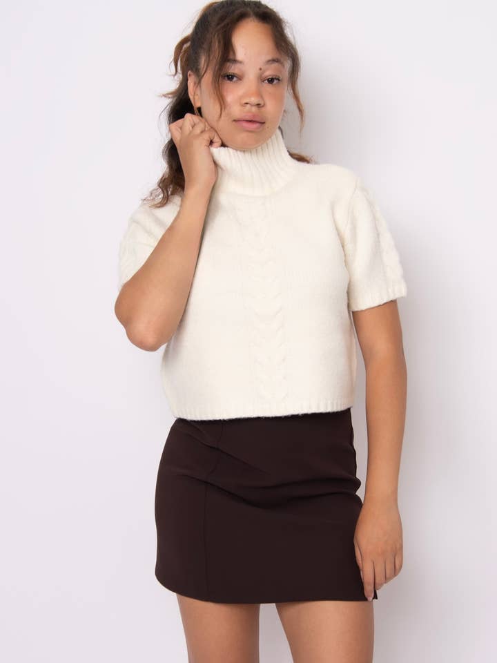 SHAREE SHORT SLEEVE MOCK NECK PULL-OVER - 77S815S
for wholesale by RD Style