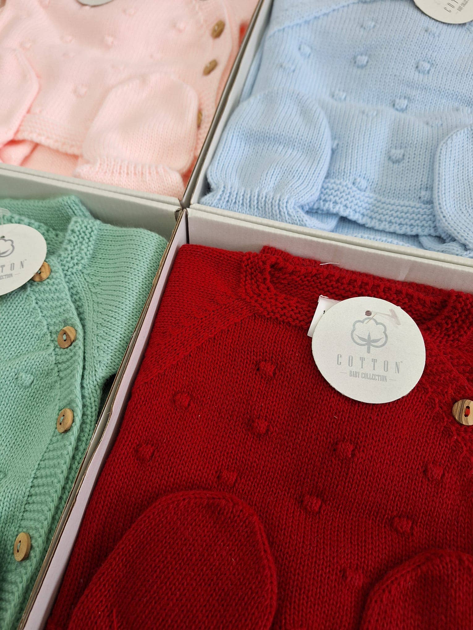 Cotton Socks – wholesale Clothing set – Baby – Ref:360 3-piece baby knit set Pipoca8