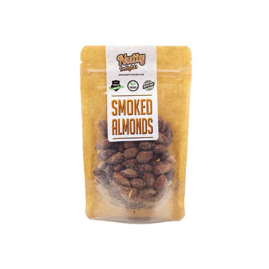 Smoked Almonds(12X70g) for wholesale by Nutty Delights