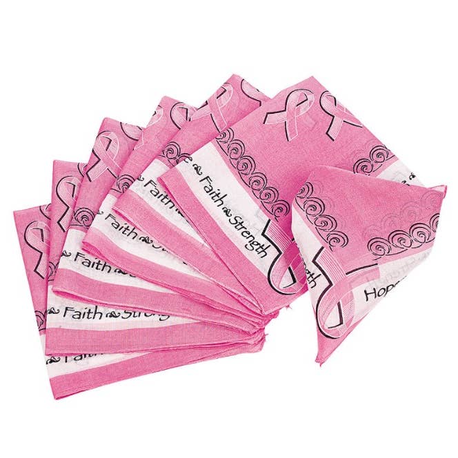 SILVER MOON BAY – wholesale Bandana – Women's – Breast Cancer Awareness Bandana
