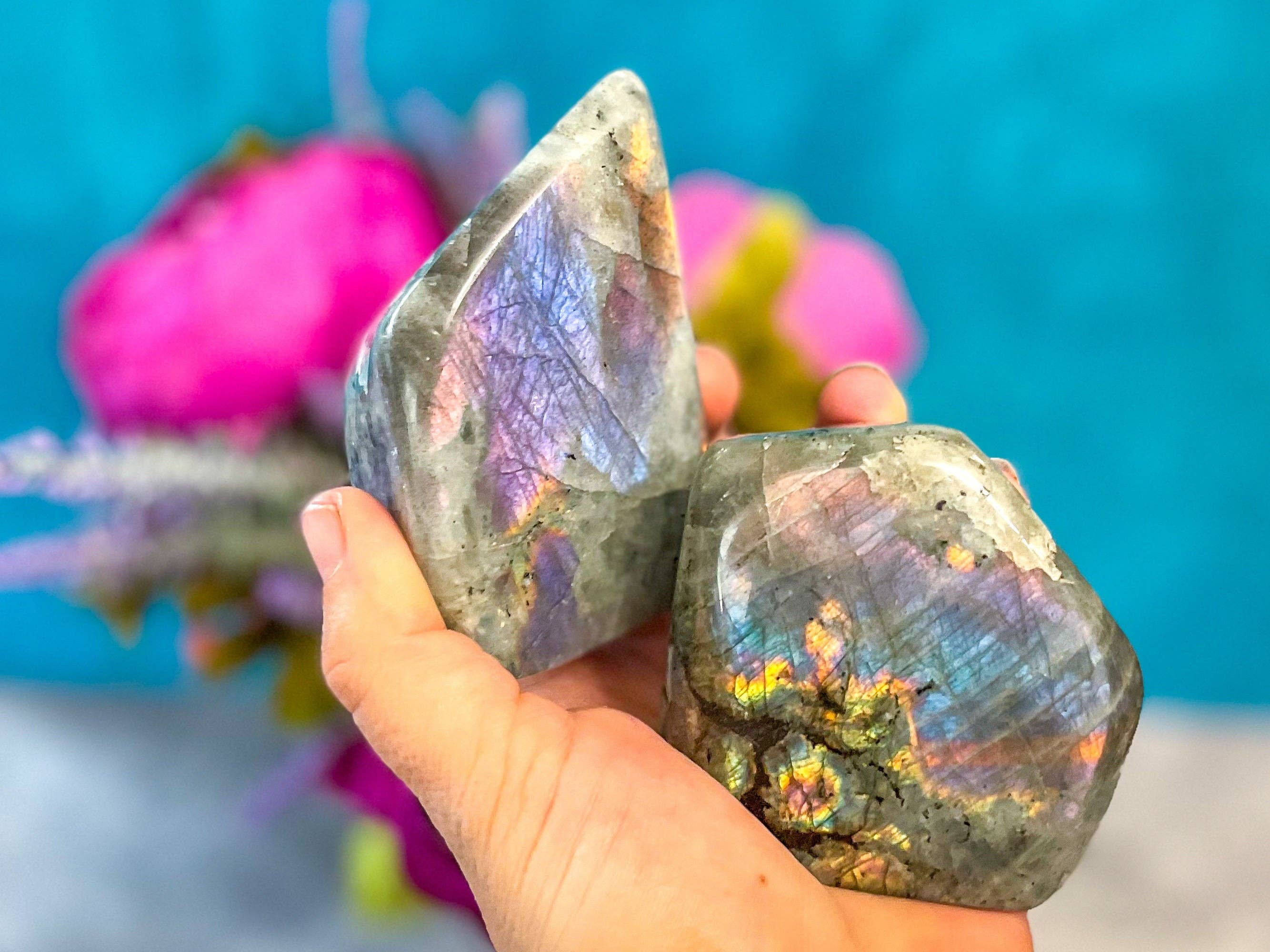 Mandala Gems – wholesale Spiritual stone/crystal – Rainbow Labradorite crystal Freeform1