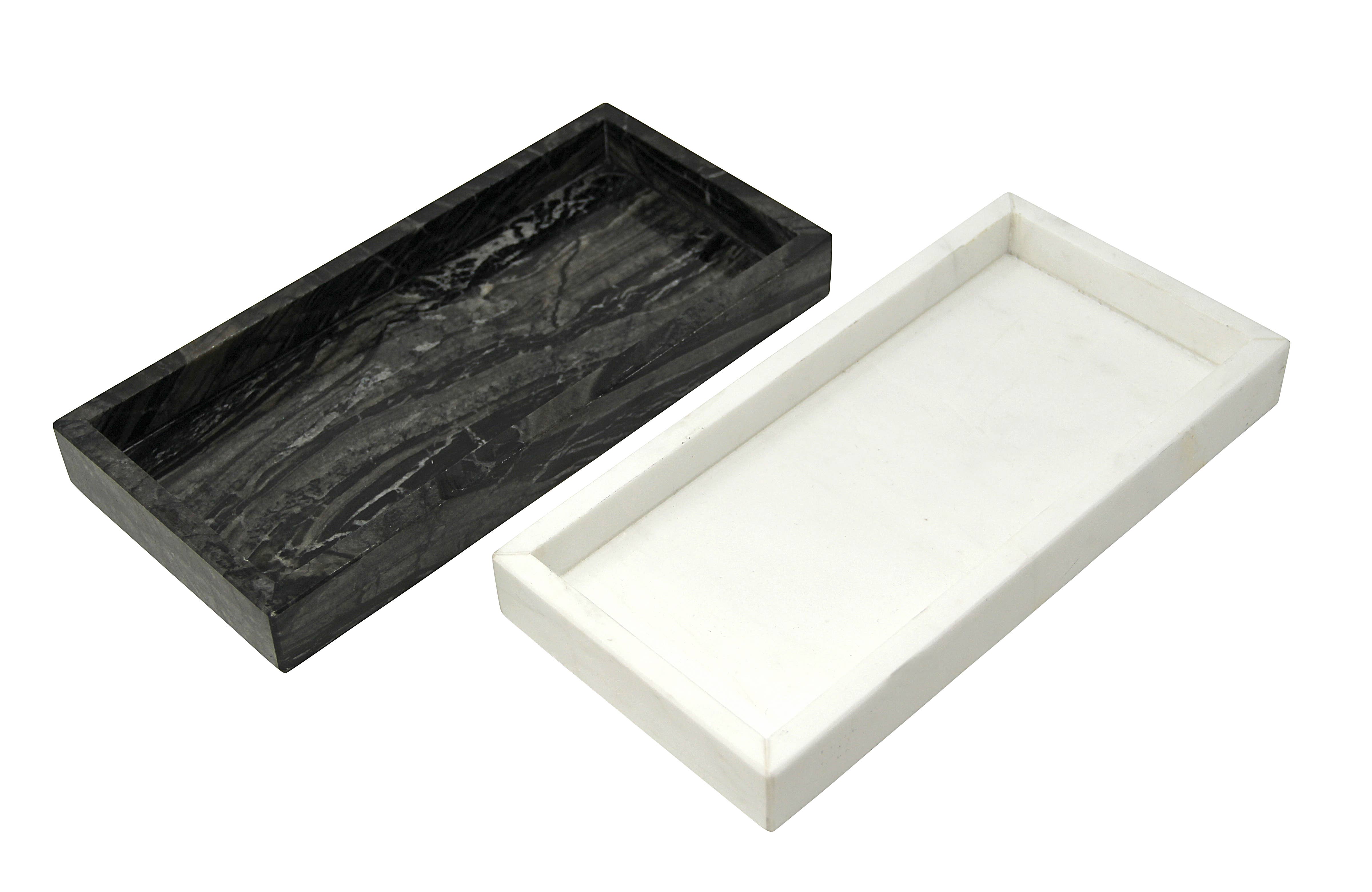VIVIENCE - Wholesale Decorative Tray - White Marble Tray2