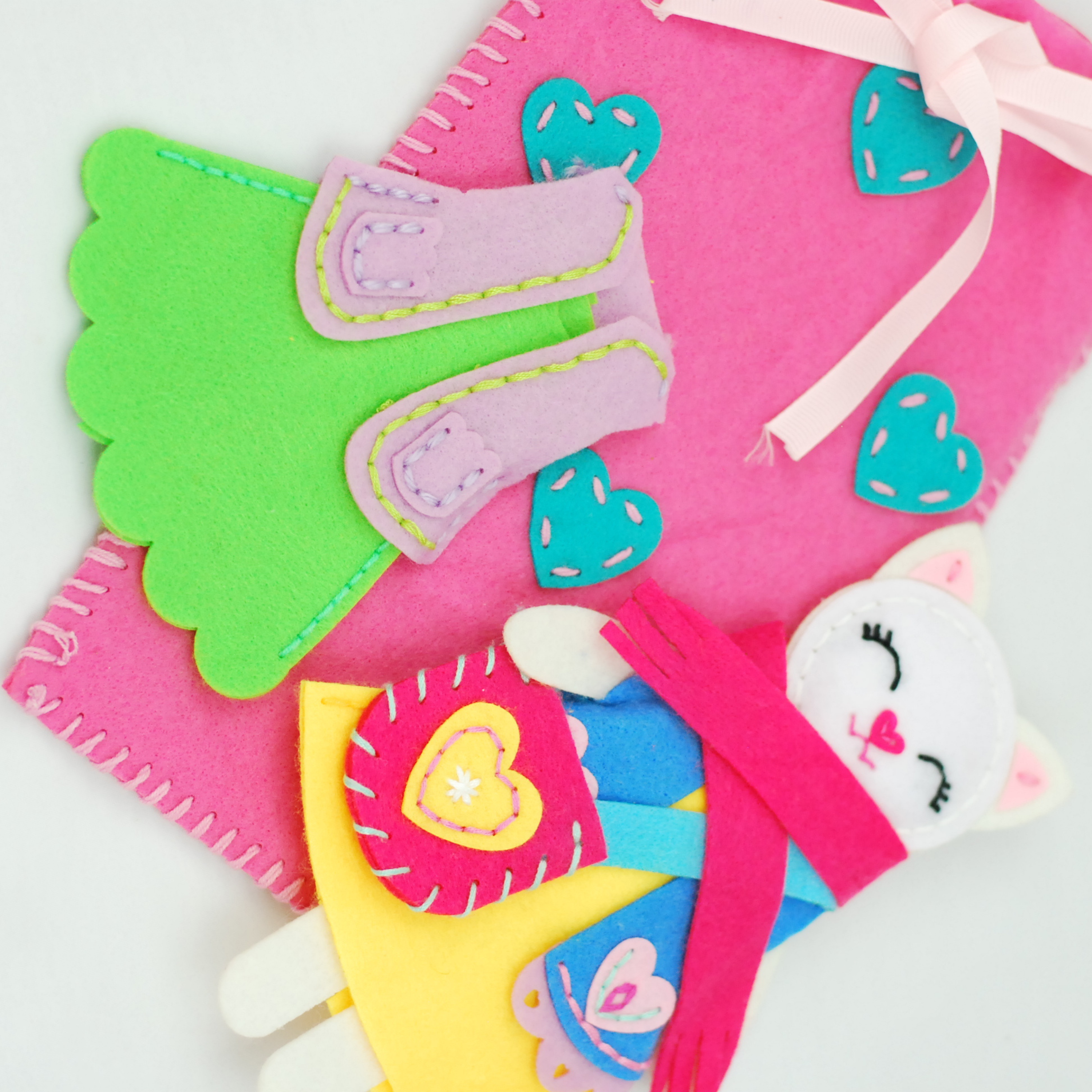 Fainotoys - Wholesale Toy Set - Kids - APLI Krapli - APLI Krapli Sewyourself Felt Toy Kit Toy Cat Precut Felt Stuffing Thread & Safe Needle Ages 6+1