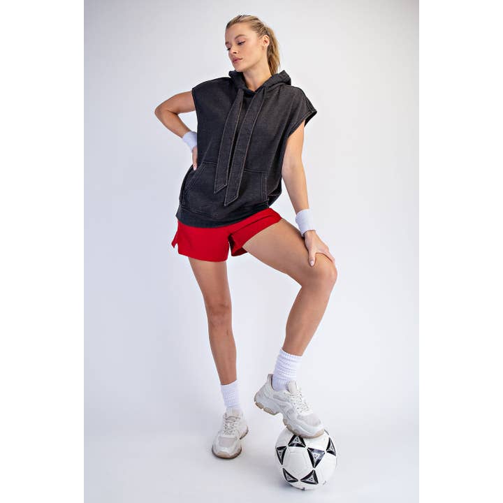 Rae Mode - Wholesale Hoodie - Women's - MINERAL WASHED TERRY SLEEVELESS HOODIE SWEATSHIRT19