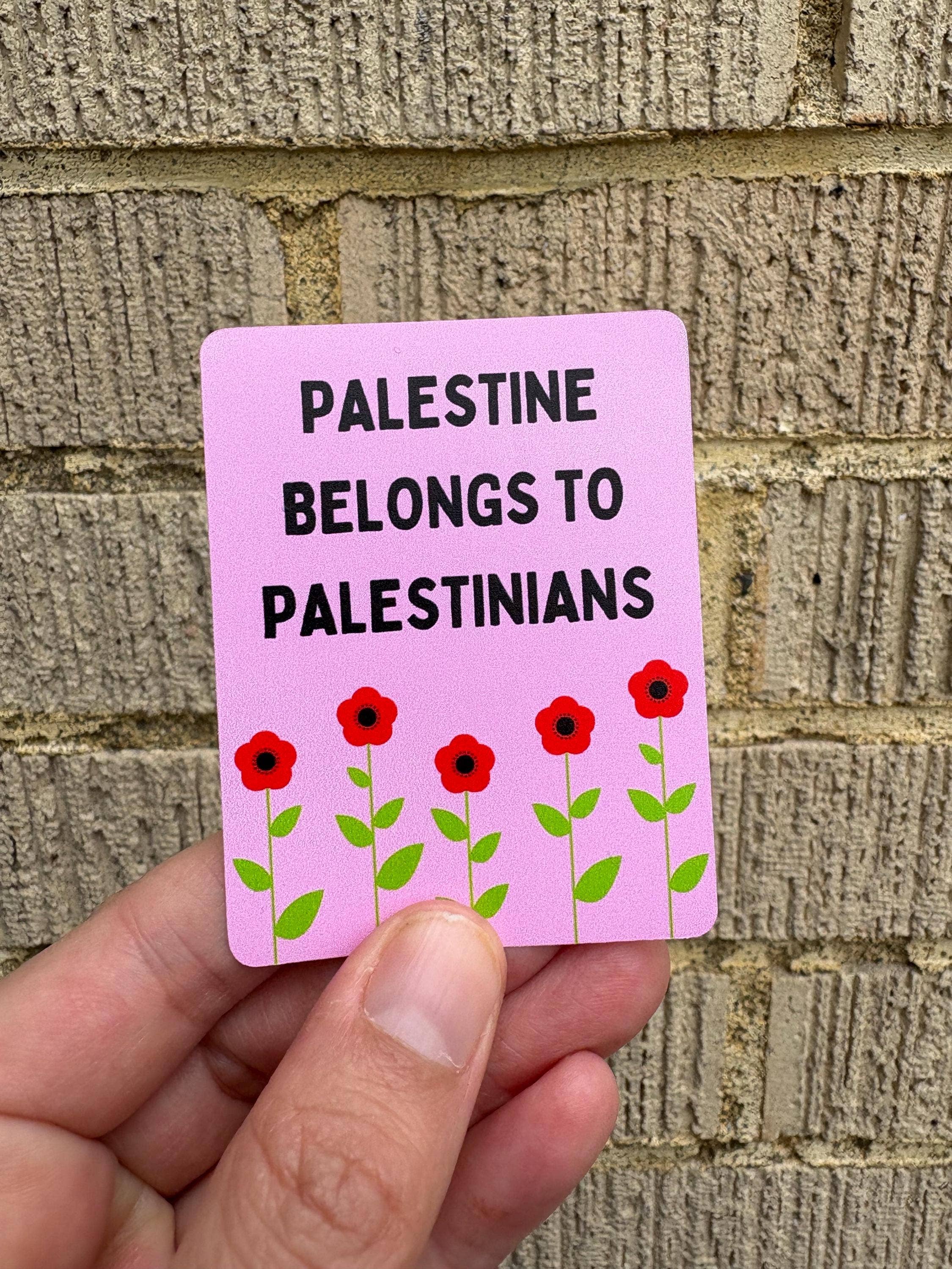 Anna Liz Heart Designs - Wholesale Sticker - Free Palestine Sticker - Palestine Belongs to Palestinians3