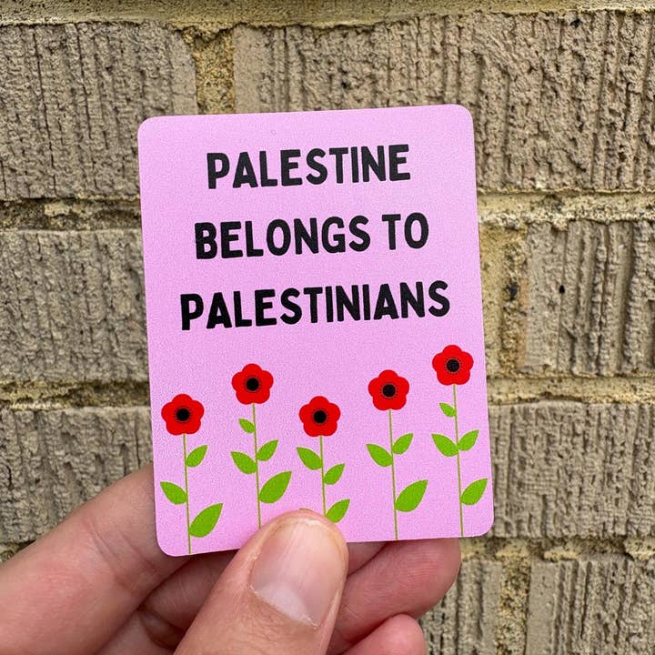 Anna Liz Heart Designs - Wholesale Sticker - Free Palestine Sticker - Palestine Belongs to Palestinians3