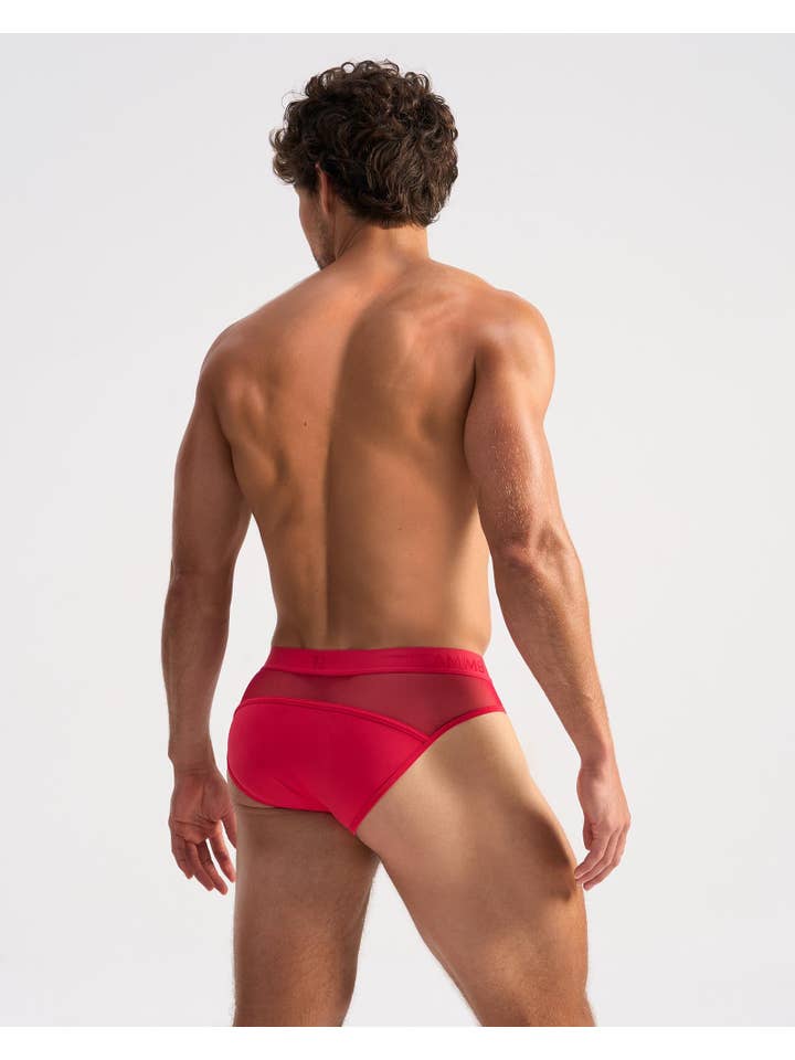 TEAMM8 - Wholesale Underwear - Men's - Score Sheer Slim Brief - Magenta