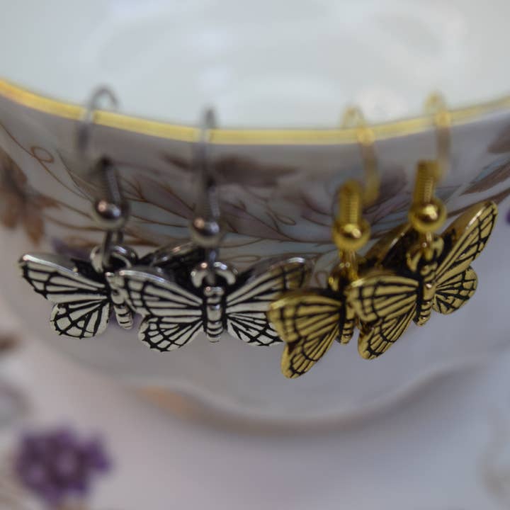 Monarch Butterfly Earrings for wholesale by Boxford Comma