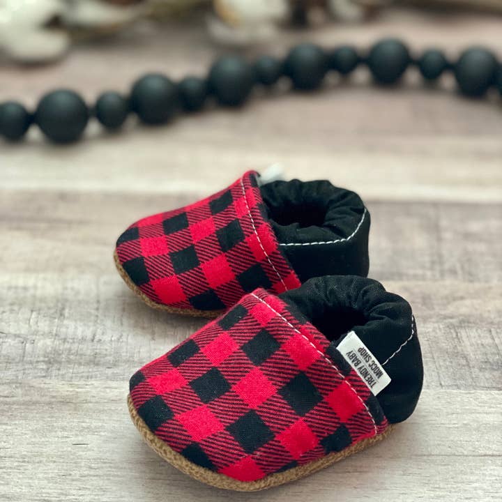 Red Buffalo with Black Heel for wholesale by Trendy Baby Mocc Shop