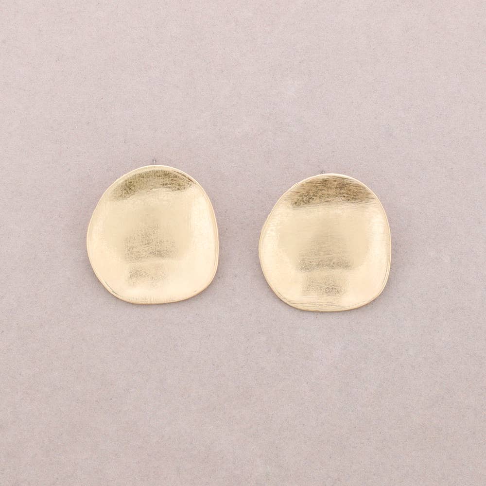 Sonata - Wholesale Dangle Earrings - Metal Medal Pressure Earrings