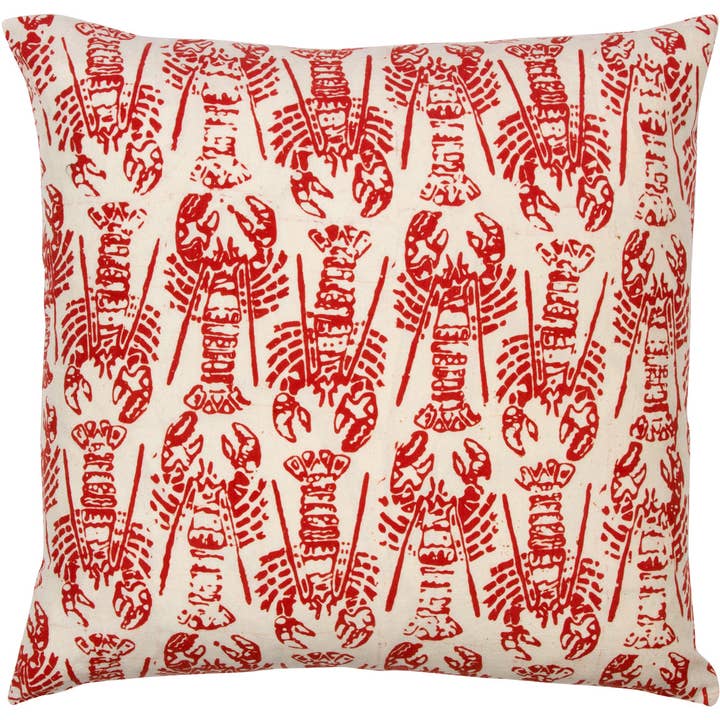 Rum Reggae Clothing - Wholesale Throw/Decorative Pillow - Pekalongan Throw Pillow - Lobster