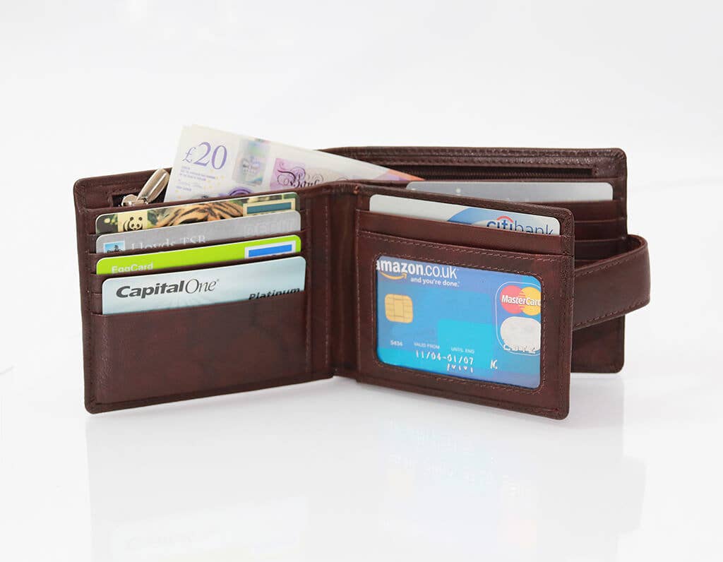 PRIMEHIDE – wholesale Wallet - Men’s – Ascort Men's Luxury Leather Trifold Wallet - 727812