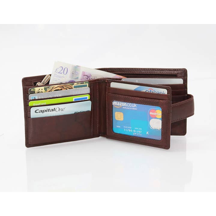 PRIMEHIDE – wholesale Wallet - Men’s – Ascort Men's Luxury Leather Trifold Wallet - 727812