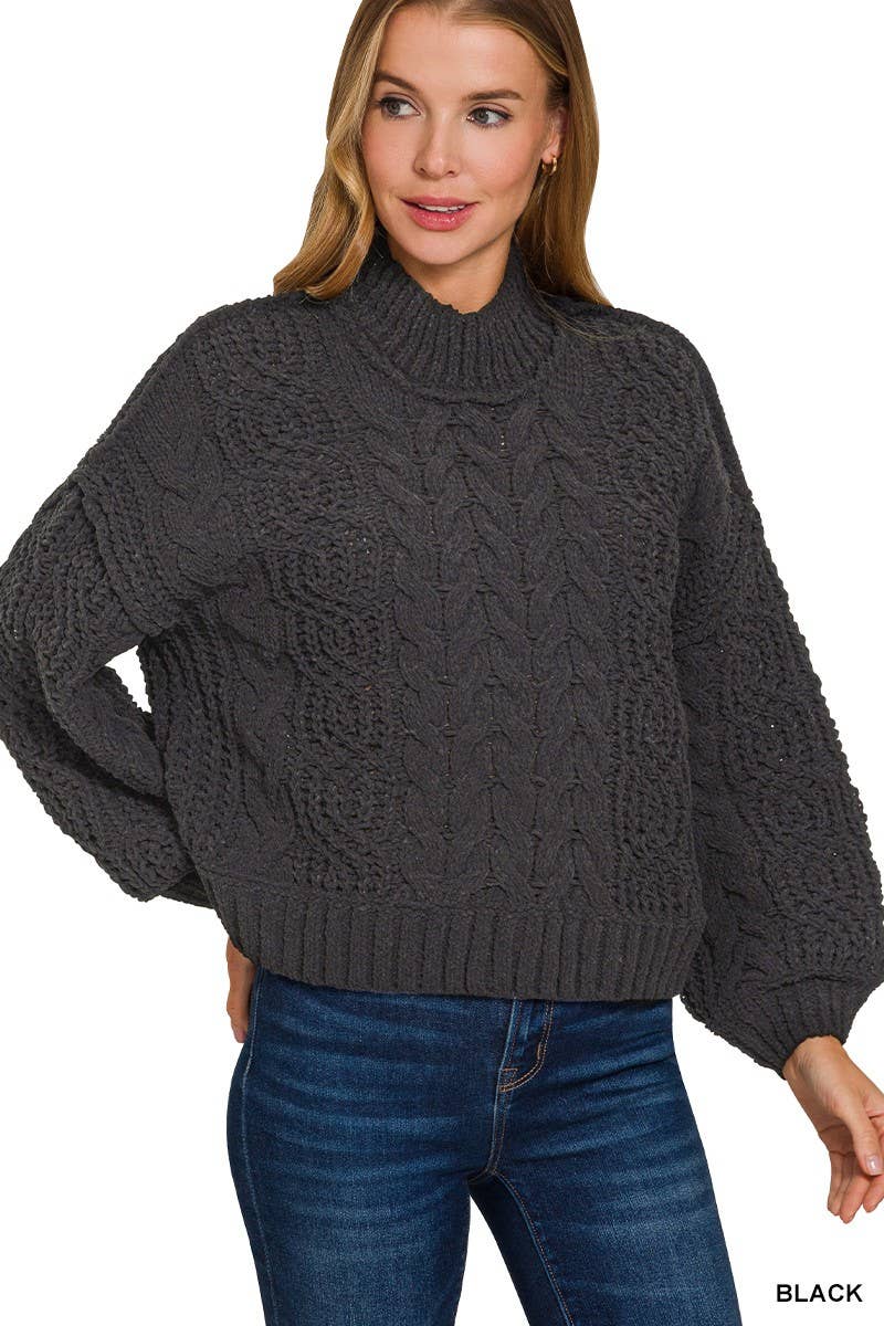 Vanilla Monkey - Wholesale Knit Sweater - Women's - Cable Knit Sweater0