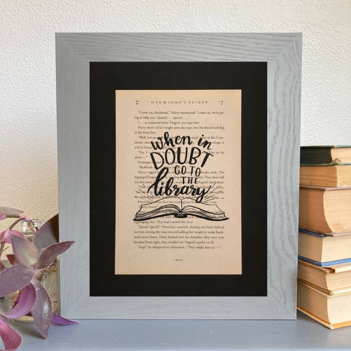 Harry Potter: When In Doubt Go To The Library for wholesale by Book Page Art