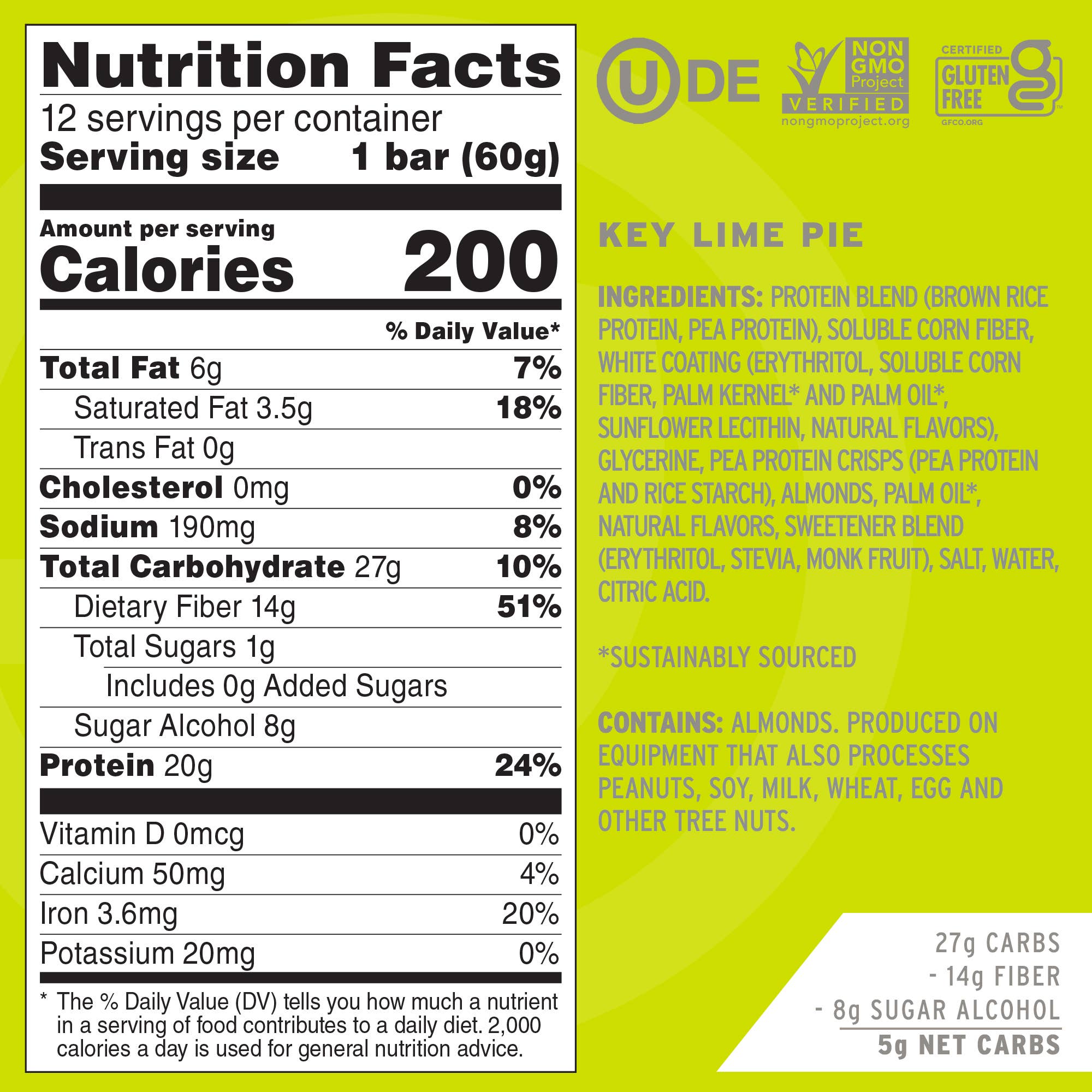 No Cow - Wholesale Snack Bar - No Cow Protein Bars, Key Lime Pie, 12 Pack3